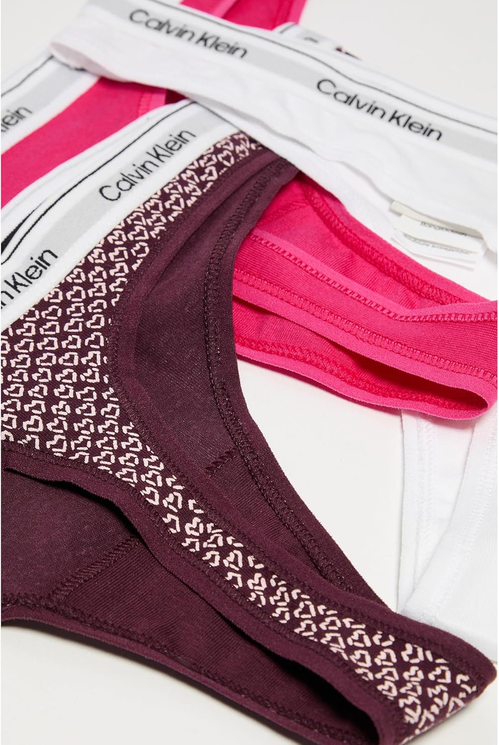 Calvin Klein womens Modern Logo Thong 3-pack - Image 2