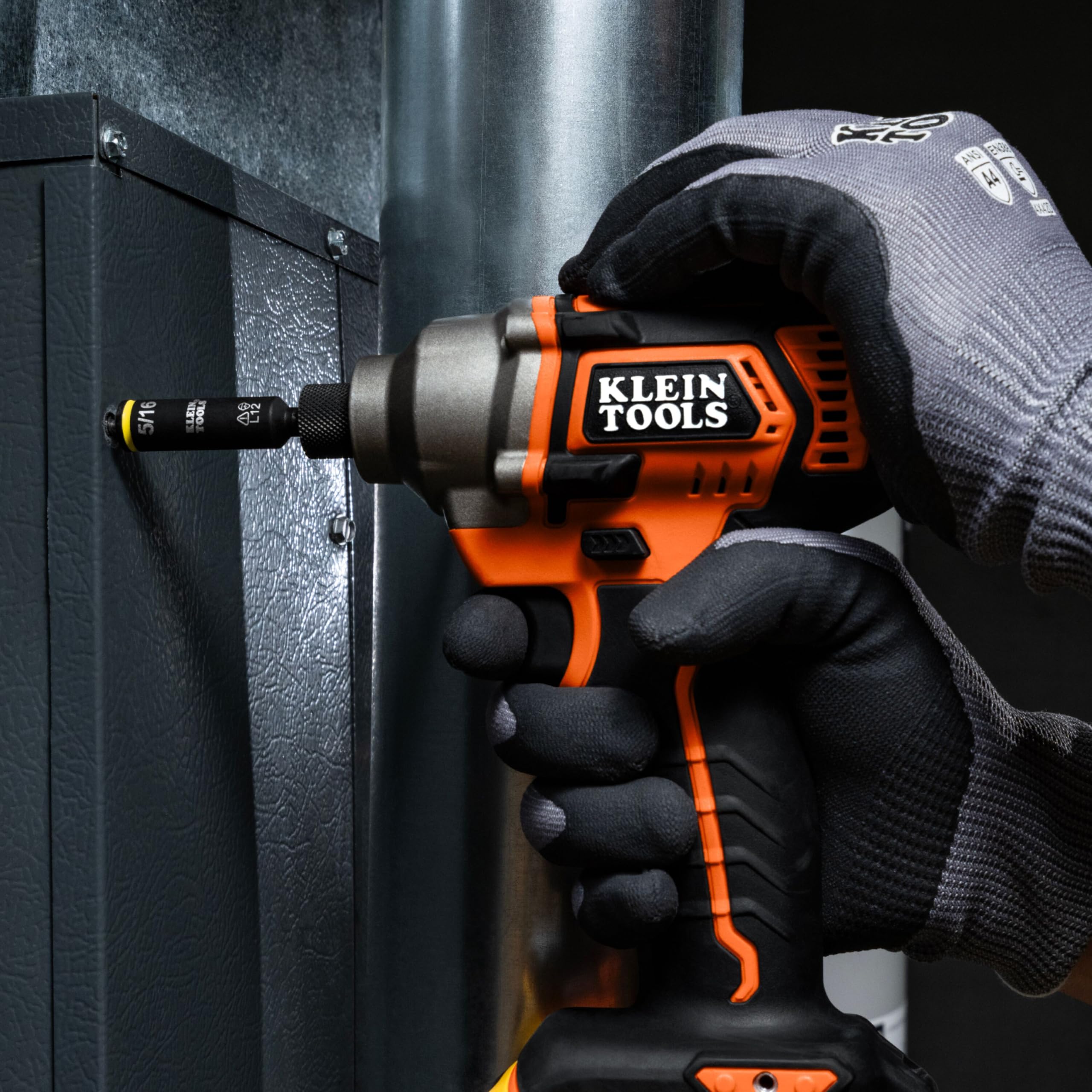 Klein Tools 32500HDRT KNECT - Cacciavite a cricchetto, cacciavite multi-bit/avvitatore a percussione, 11 in 1 con punte Phillips, scanalate, quadrate e Torx