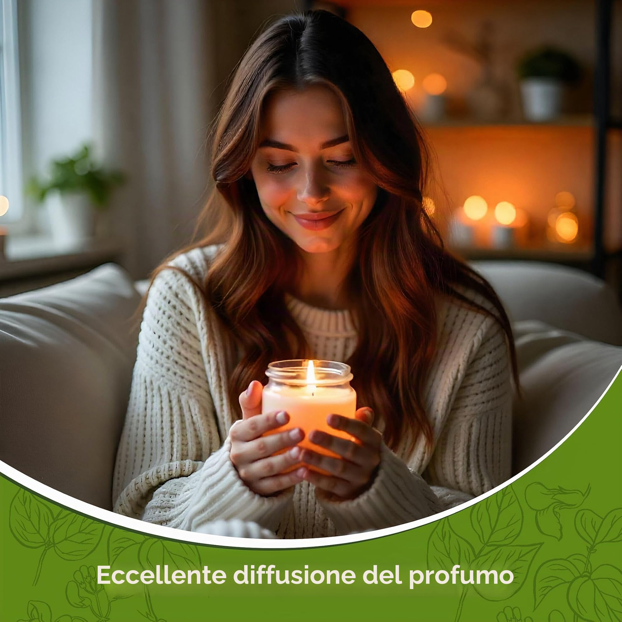 Cera di soia naturale pura al 100%, conf. da 5 kg, fiocchi di cera per la realizzazione di candele, cera biodegradabile ed ecologica