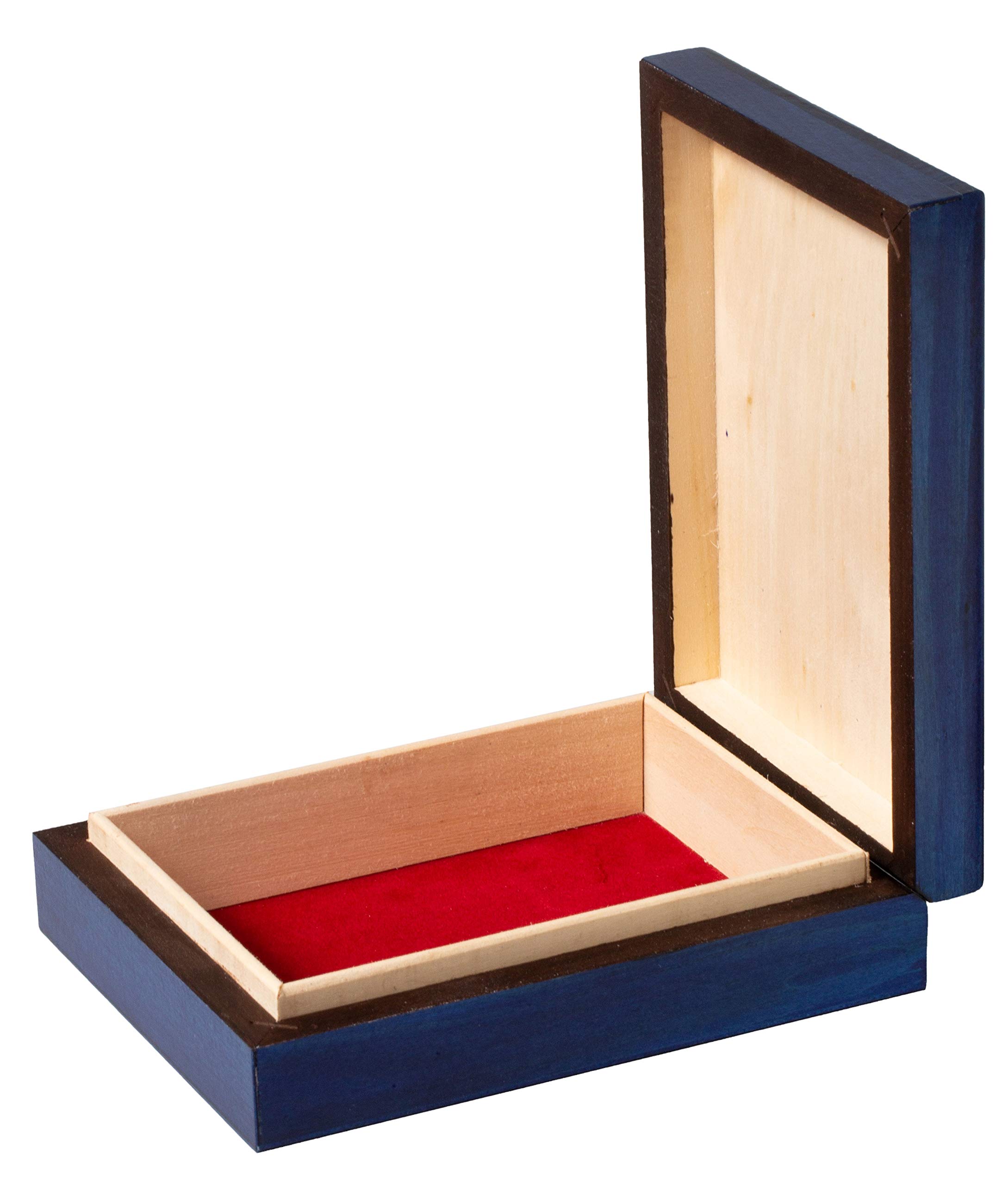 Artisan Owl Polish Handmade The Lovers Tarot Wooden Box with Vivid Colors