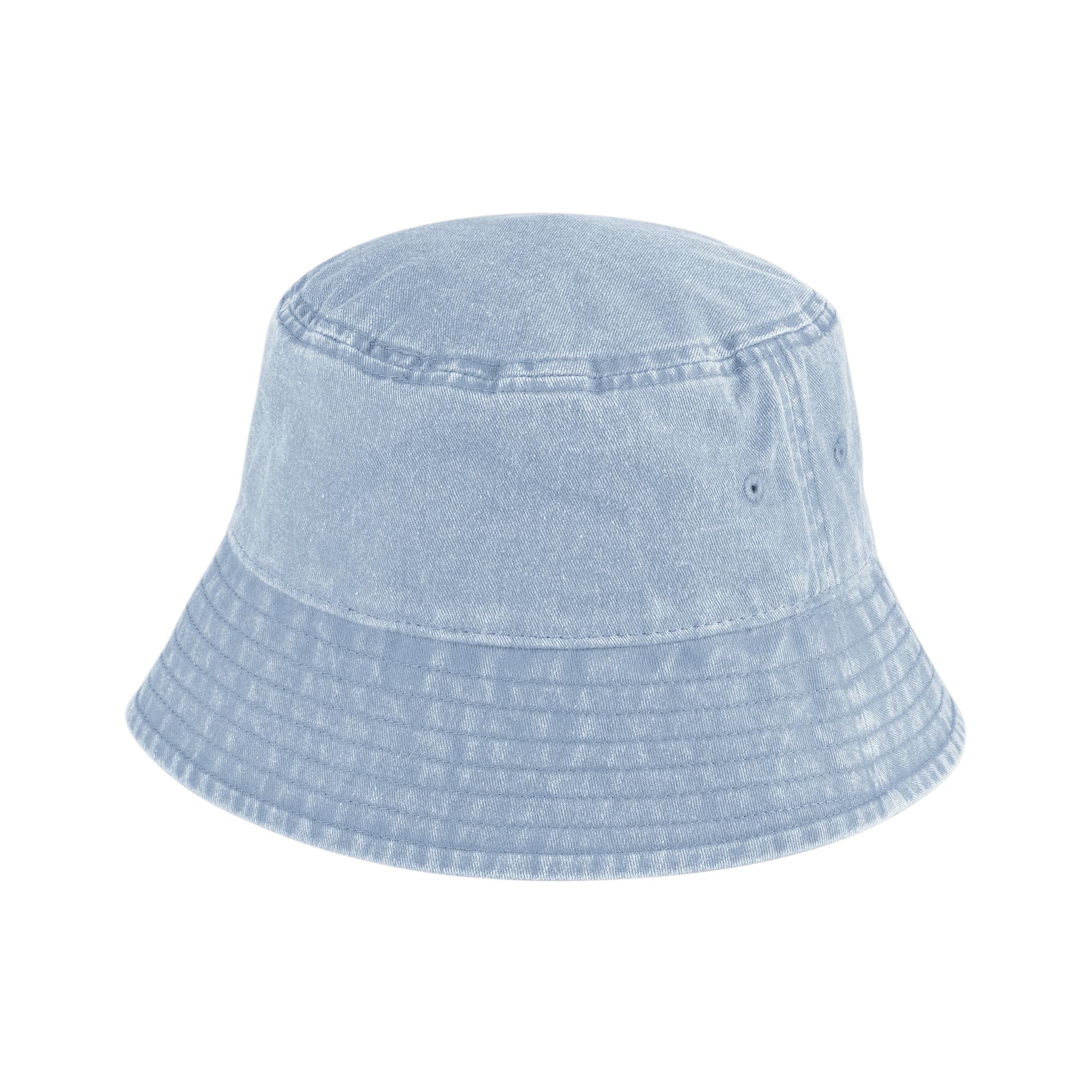 Beechfield Junior Vintage Bucket Hat - Vintage Light Blue - M/L