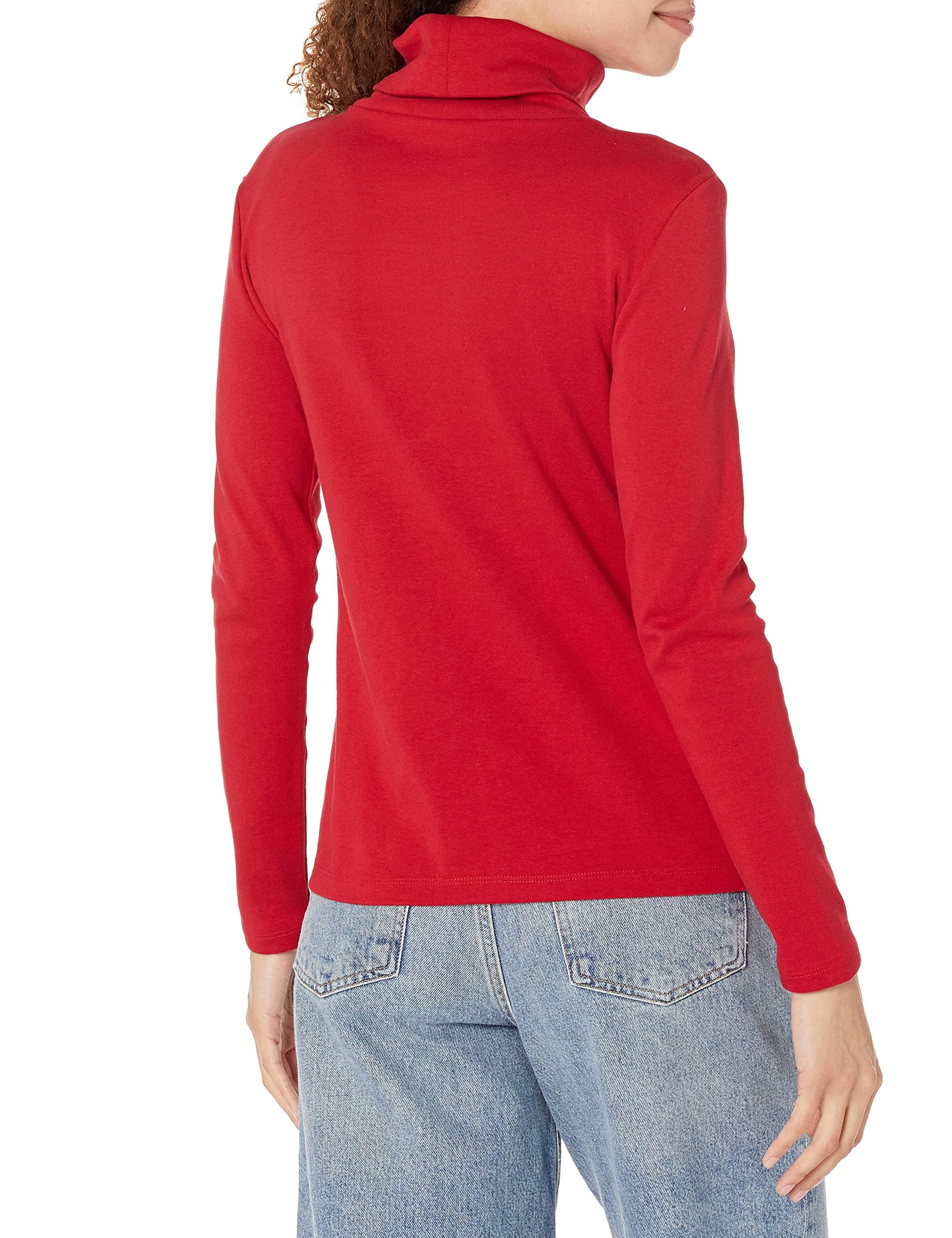 Tommy Hilfiger Cotton Lightweight Turtleneck Sweater Maglione Donna (Pacco da 1)
