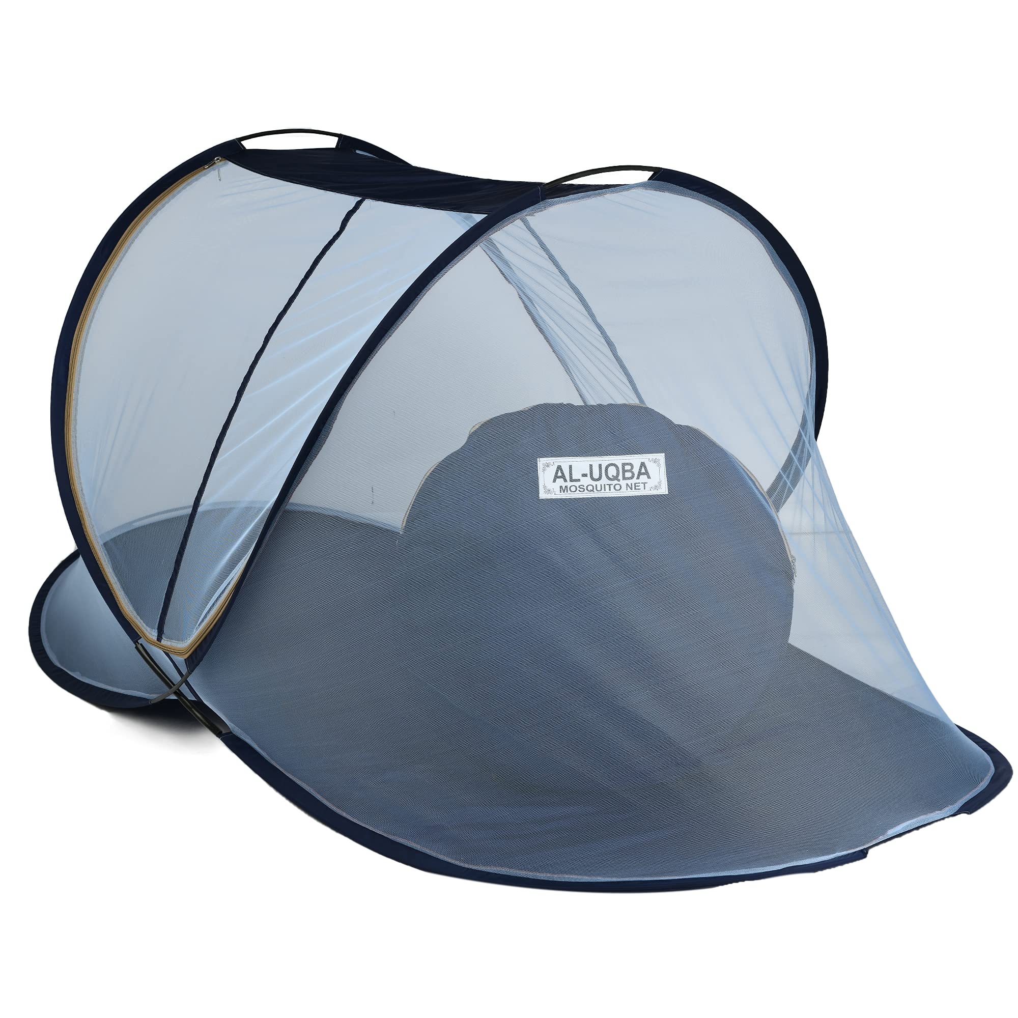 Mosquito Net for Single Bed Size (6.5 ft) Foldable :: Polyester Quality (Blue)