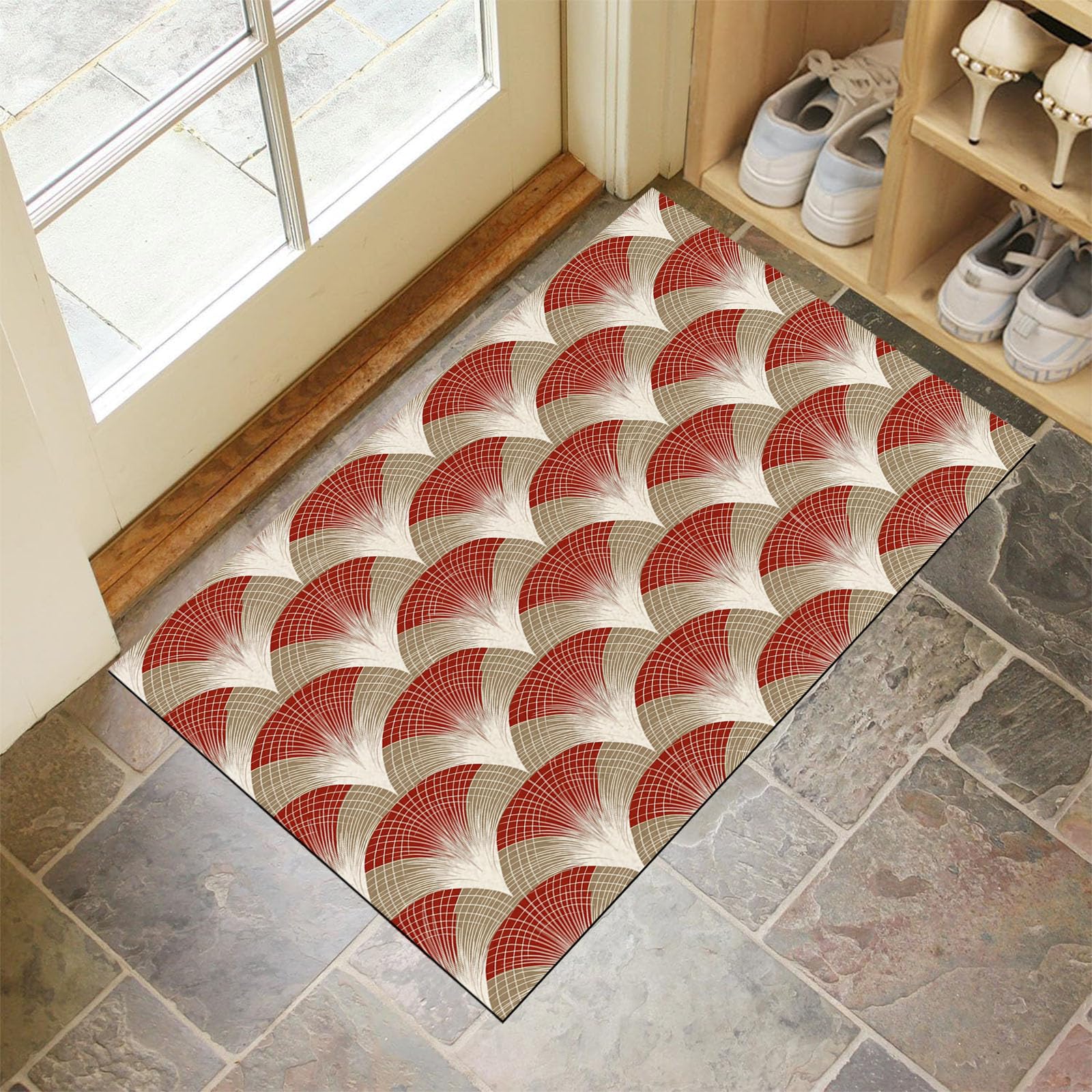 Tapis propreté antidérapant grand format pour porte maison et patio