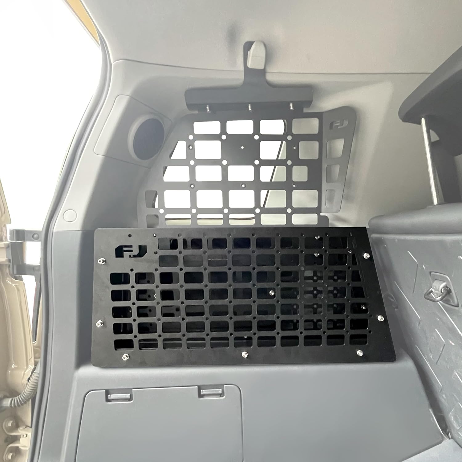 HIGH FLYING for Toyota FJ Cruiser (XJ10) 2007-2014 Car Molle Panels Storage Modular System Trunk Shelf Organizer Interior Rear Cargo Racks (Driver Side Storage Box)