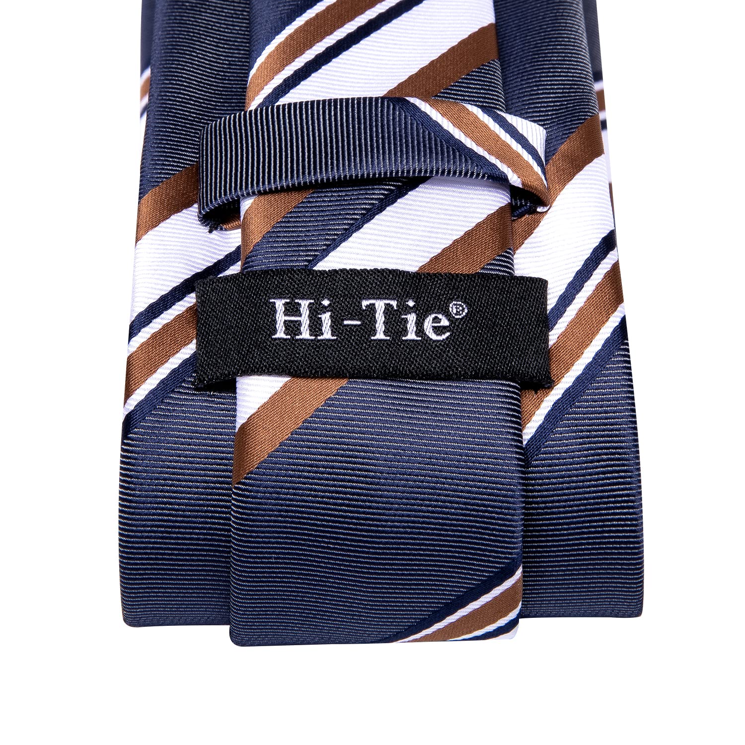 Hi-Tie Corbatas de seda para hombre, corbata tejida formal, gemelos cuadrados de bolsillo, juego de pines de solapa para boda y negocios