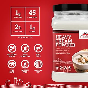 Hoosier Hill Farm Heavy Cream Powder, 2LB (Pack of 3)