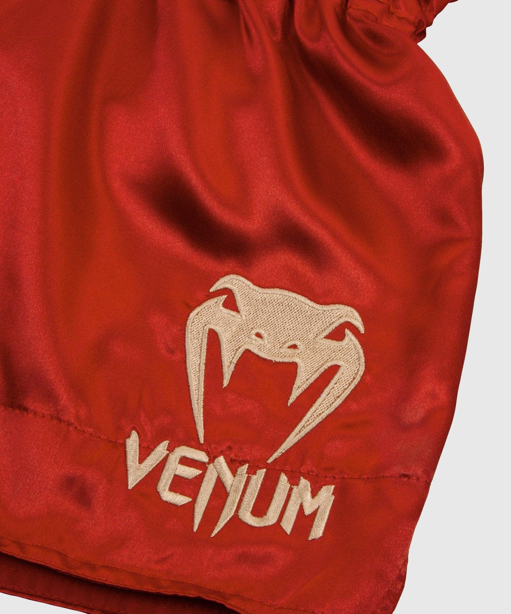 Venum, Classic Muay Thai Shorts, Men's, XL, Bordeaux/Gold - Image 4