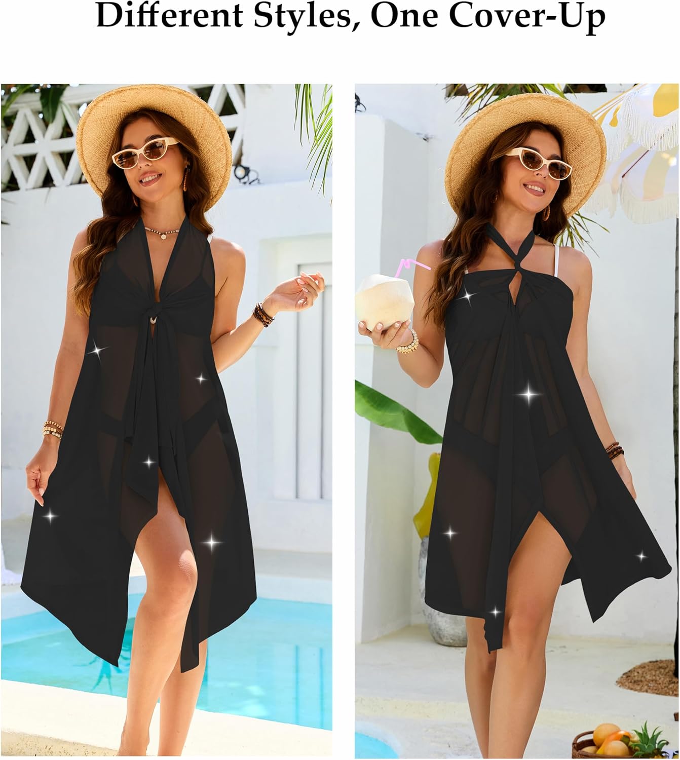 Blooming Jelly Womens Swimsuit Coverup Sheer Bathing Suit Cover Up Sarong Wraps Coverups Beach Sarong Skirt 2026 - Image 5