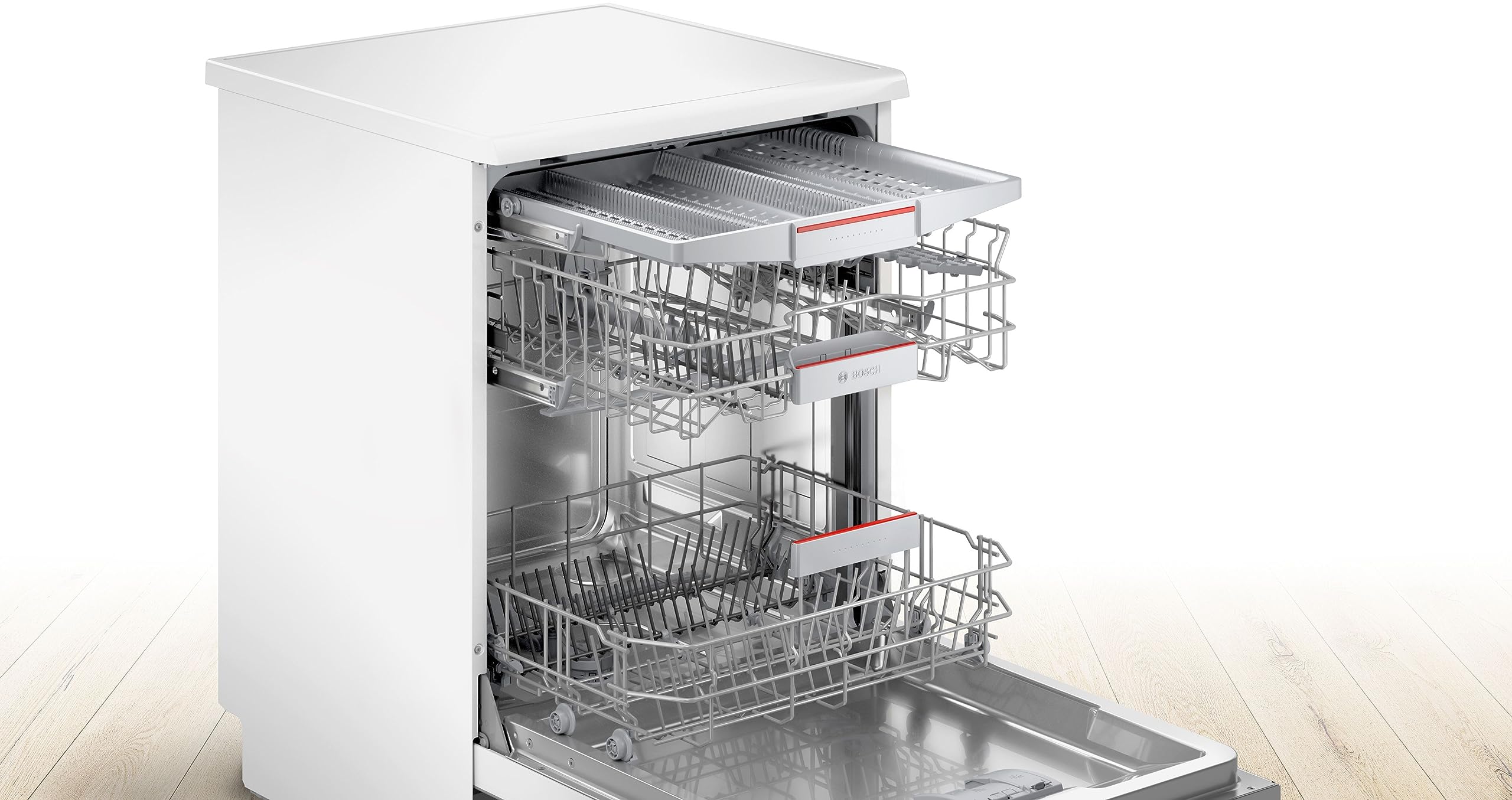 Bosch Série 4 Lave-vaisselle 60 cm Pose libre Blanc SMS4EMW01F