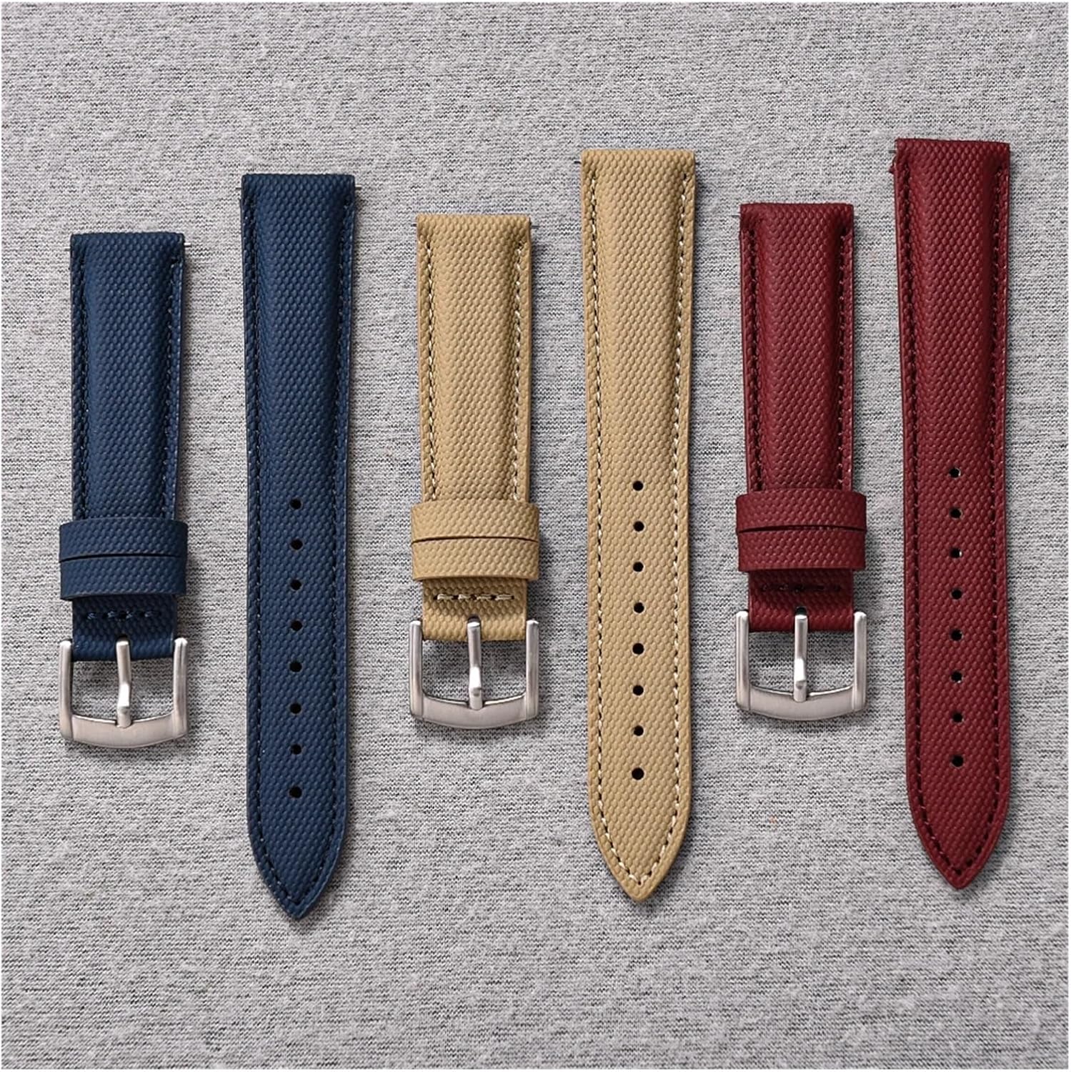QL Supply Co Coated Sailcloth Sport Strap 18/19/20/22mm Waterproof Quick Release Wrist Band Smart Watches Accessories