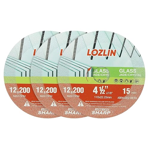 Vista 11 de Paquete de 3 Hojas de Sierra Multiusos de Diamante de 4.5" - Discos de Amoladora Angular de Servicio Pesado para Cortar