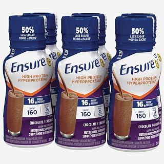 Ensure High Protein 16g, Ready-to-Drink Nutritional Supplement, Chocolate, 6 x 235 ml