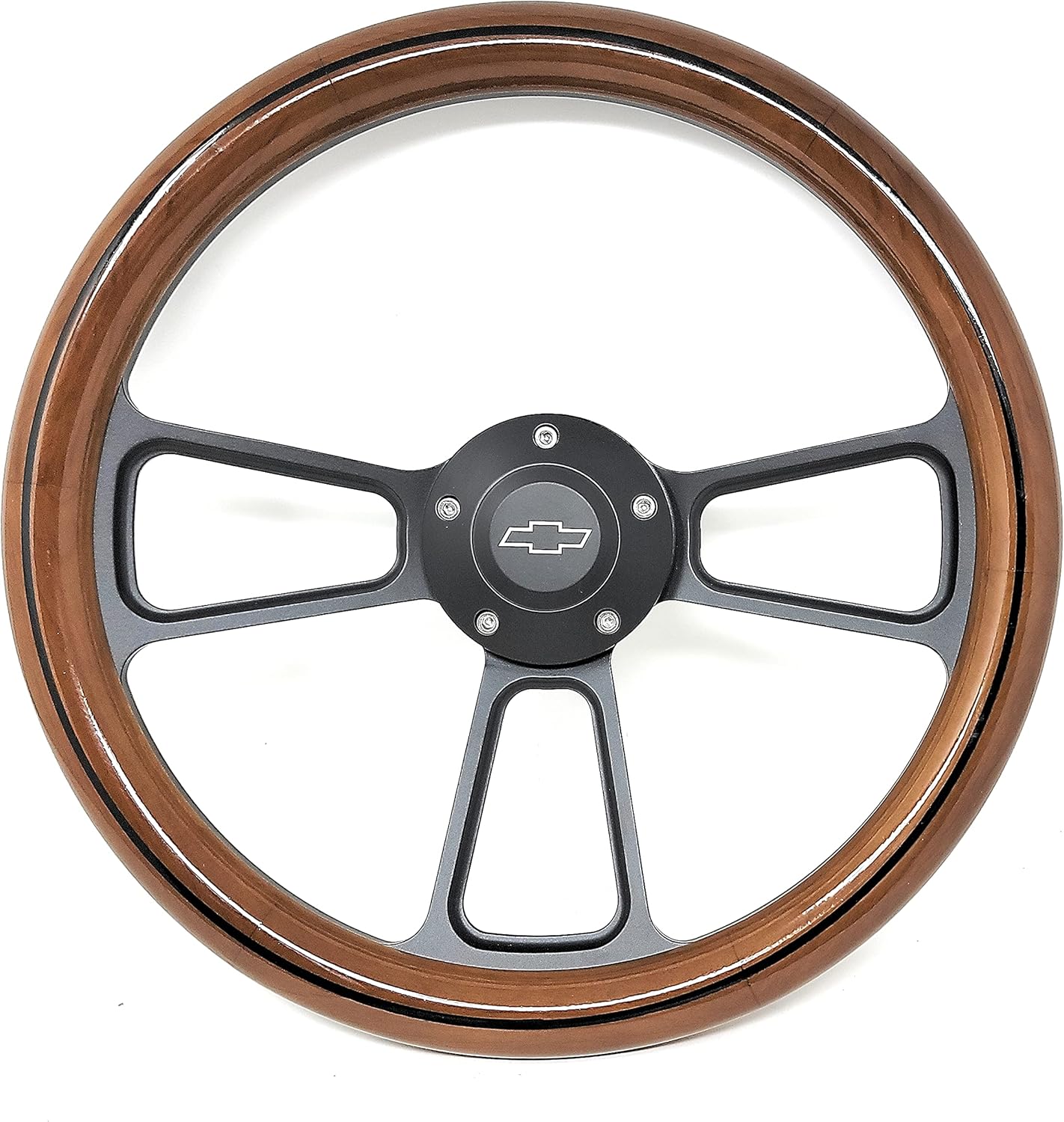 14'' Billet Steering Wheels White Half Wrap GMC Trucks Blazer El Camino GMC Steering Wheels