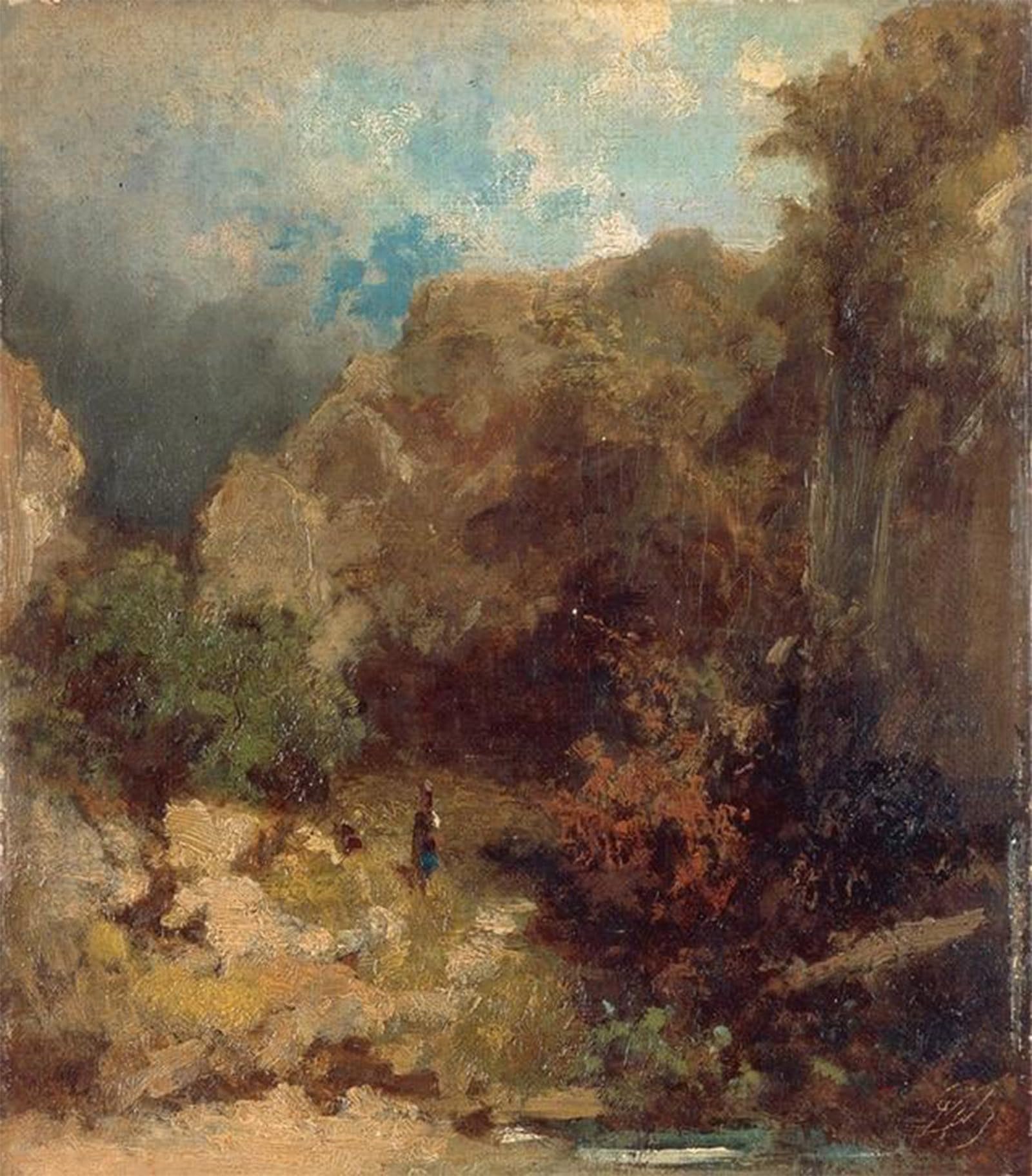ARTXLXXBN Famous Art Print Poster Vintage Wall Art Schauspielergesellschaft Im Freien by Carl Spitzweg Canvas Art Poster for Home Decor 60x90cm