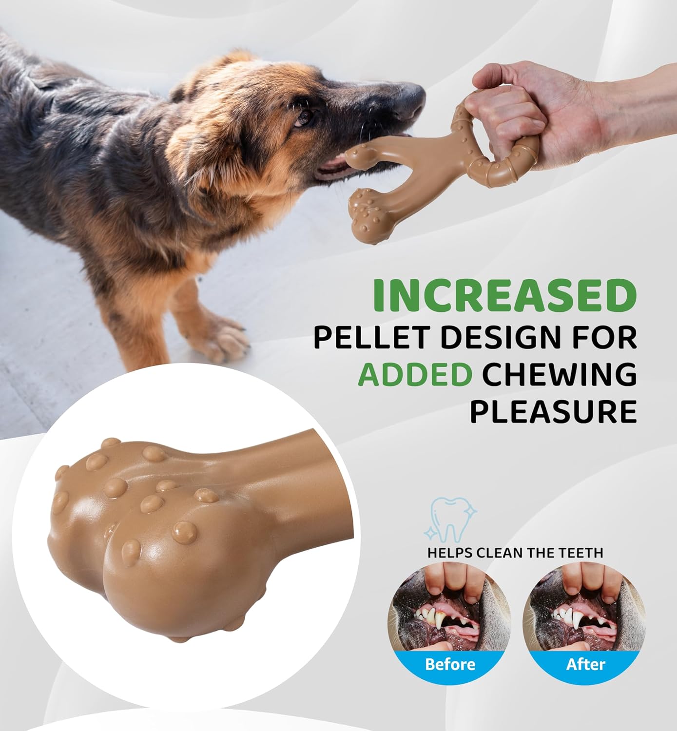 丈夫な犬用噛むおもちゃ、攻撃的な噛む人用、牛肉風味の破壊不可能なナイロン骨、歯科ケアと歯のクリーニングのための犬のおもちゃ、小型、中