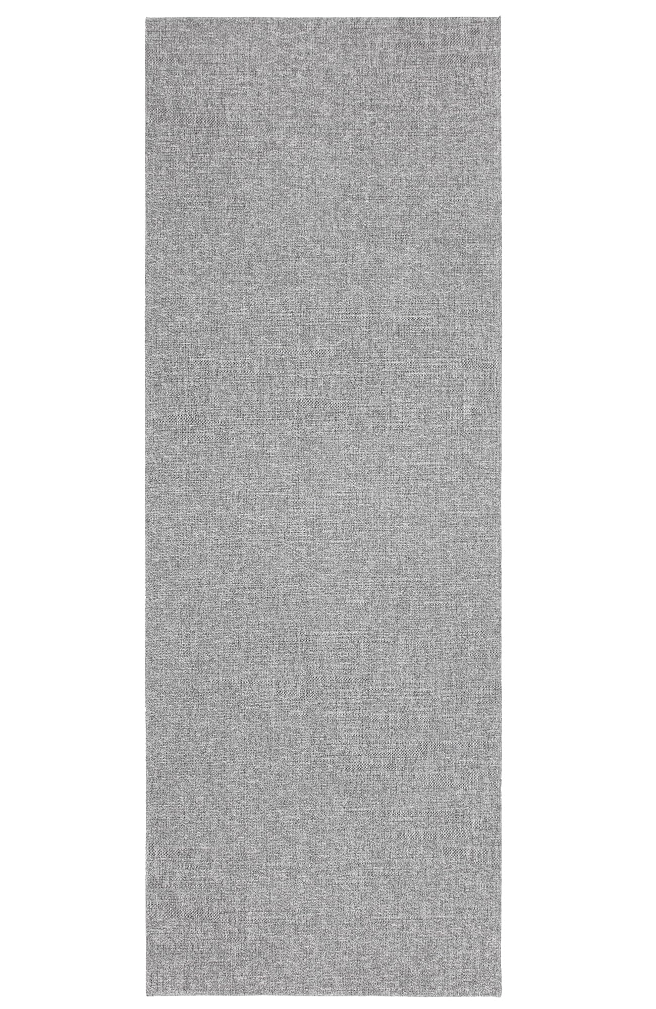 Alfombra interior y exterior, antideslizante -Gris Claro unicolor - 80cm x 220cm - alfombra de cocina para terraza de balcón, geométrica - Alfombra moderna