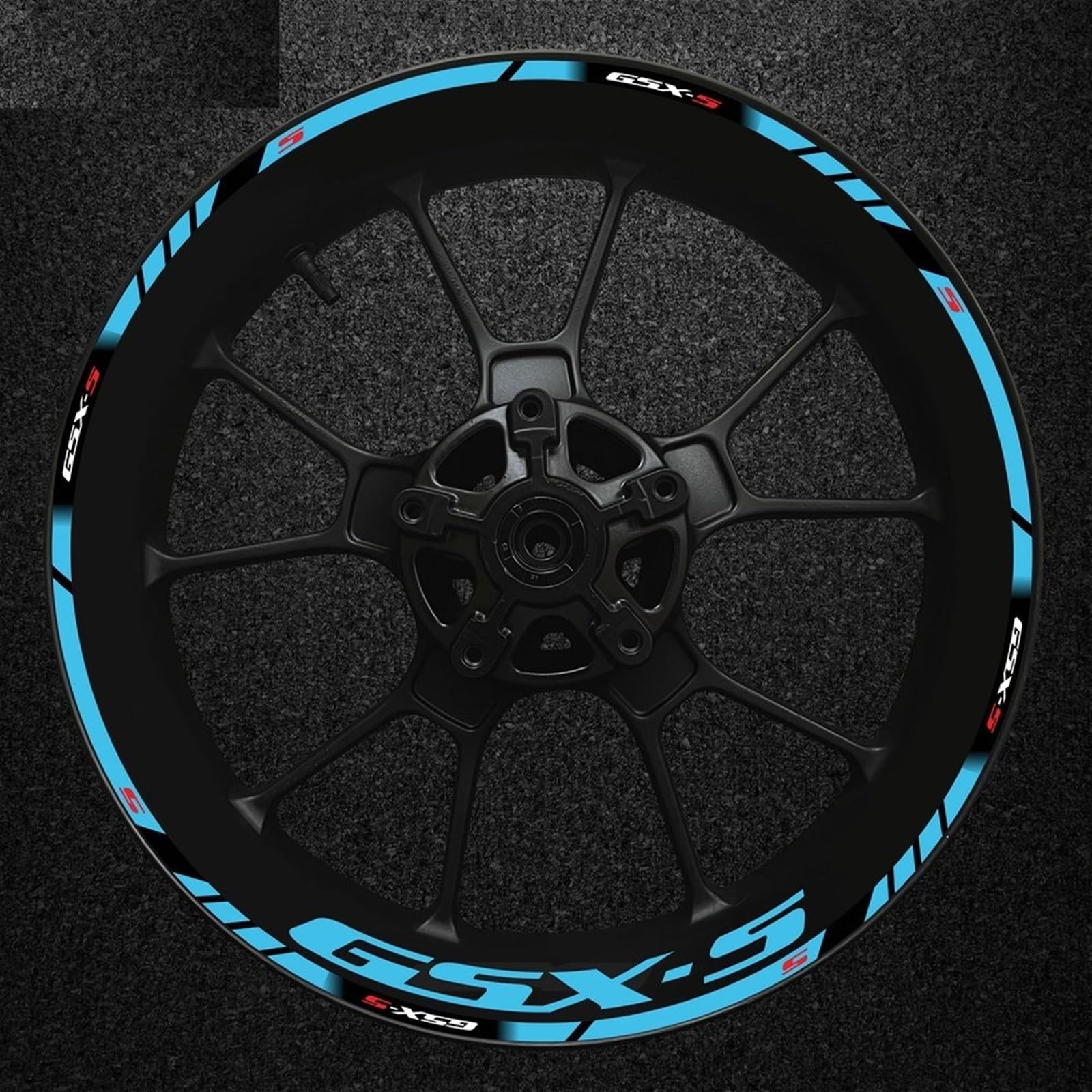 Csspdm Color3 Motorcycle Rim Decal Decorative Hub Reflective Sticker For Suzuki Gsx-S Gsx-S750 Gsxs1000 750 1000 600 2022(Color3)
