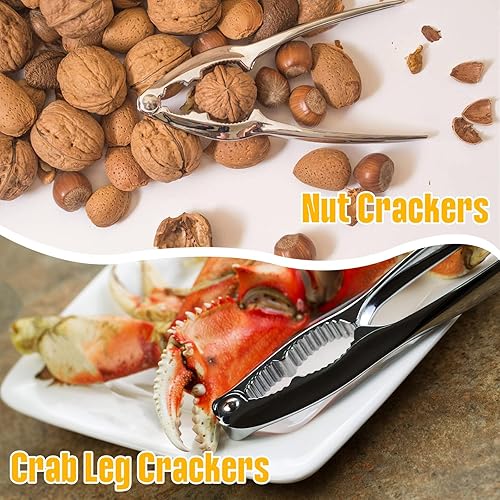 Miniatura 2 de Juego de 12 piezas de galletas y herramientas de cangrejo resistentes, juego de herramientas de mariscos de patas de cangrejo, galletas de langosta