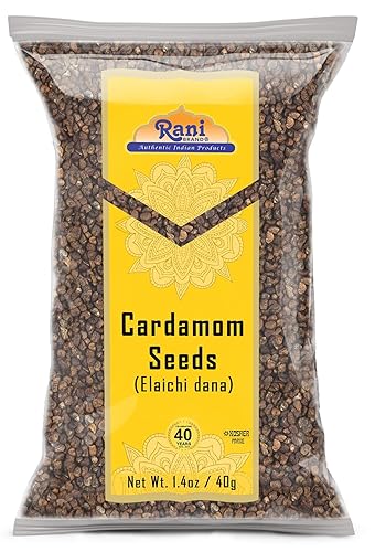 Rani Cardamomo (Elachi) Semillas decorticadas de especias indias 1.4oz (40g) Todo natural Vegano Apto para gluten Sin OMG Kosher Origen indio