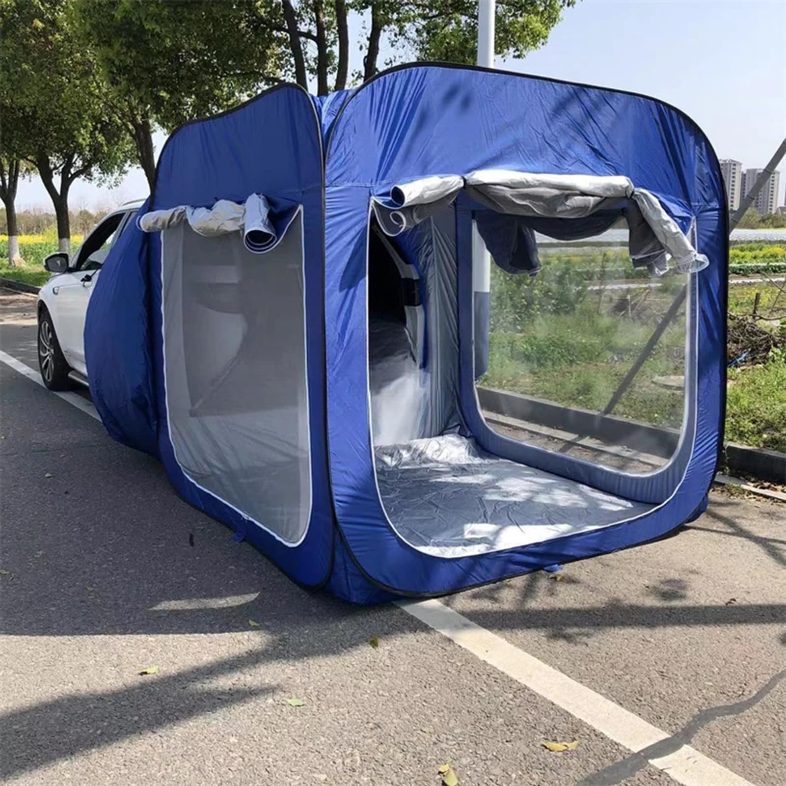 Tienda de campaña SUV, Tienda de Campaña para Coche, Carpa para Coche 5-8 Personas, 200x200cm, Carpa para Auto Apto para Cualquier Tipo de Coche, Fácil configuración