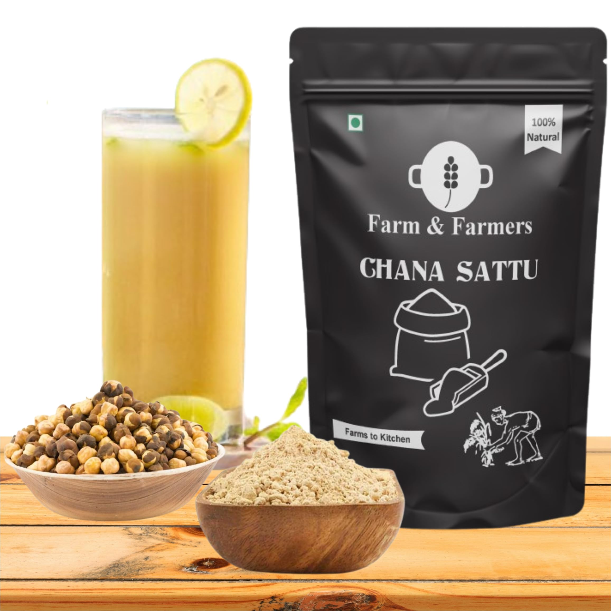 Farm & Farmers Natural Roasted Gram Chana Sattu (Flour)- 4 KG (B09227599L) Amazon Price History, Amazon Price Tracker