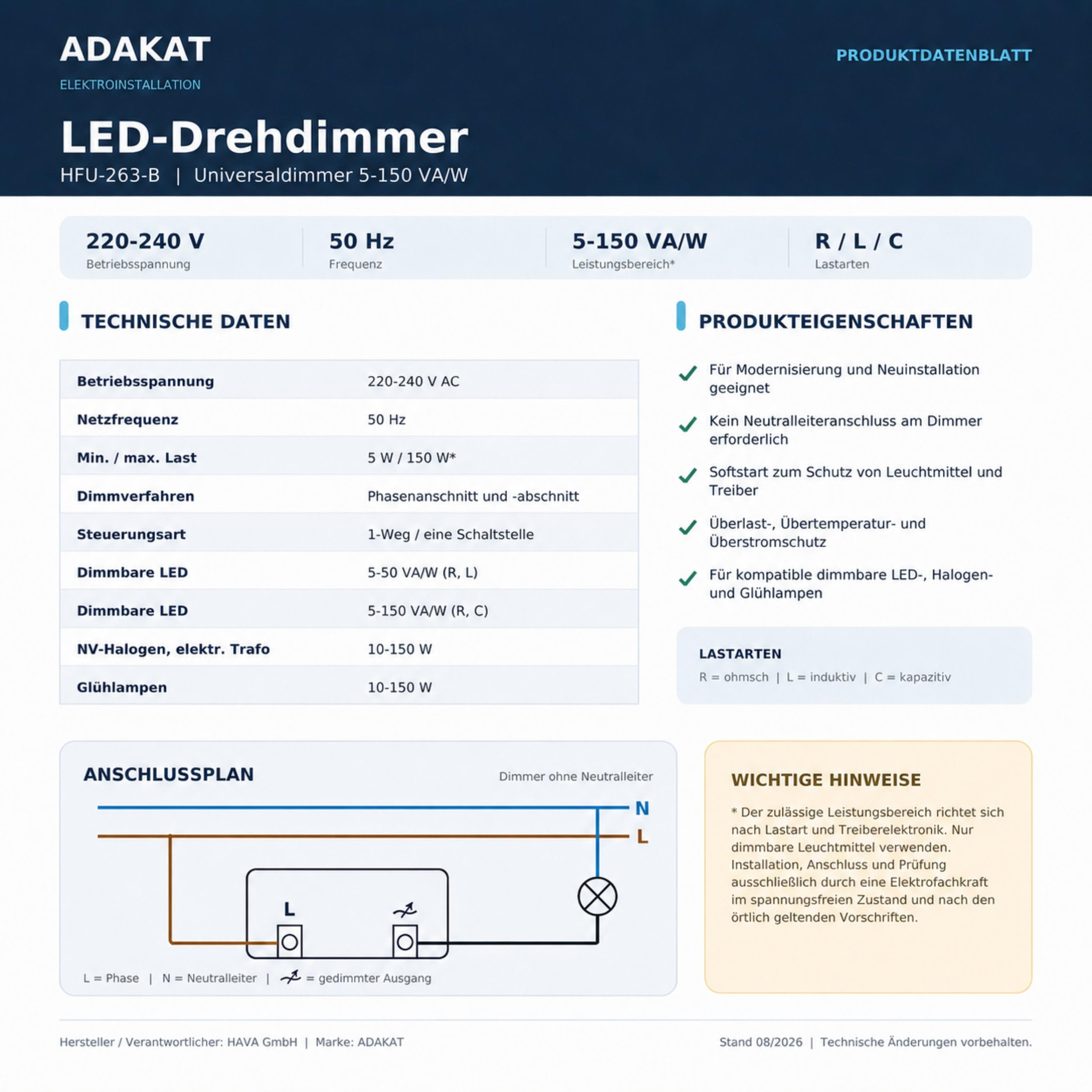 Dimmer girevole a LED in porcellana retrò, All-in-One, serie QR1, nero | Vera porcellana con dimmer LED universale