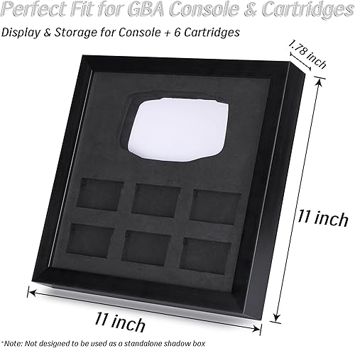 Miniatura 2 de Marco de exhibición de consola de juegos compatible con Nintendo Game Boy Advance  Estuche de almacenamiento y exhibición para consola GBA y 6