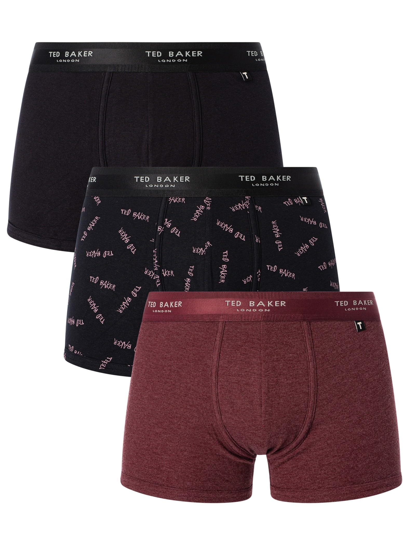 Ted BakerMens Trunks, Cotton, 3-Pack, (TBB02)