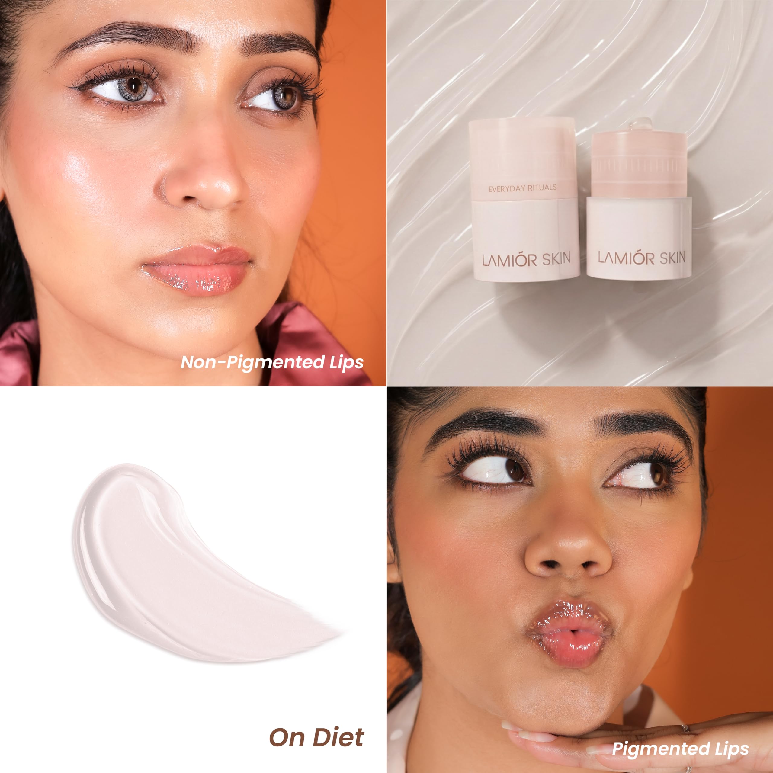 Lamior Overnight Lip Mask for Deep Hydration & Plumping | Butter Soft Lip Recovery Mask with 2% Peptide & 5% Vitamin-E | Moisturising Lip Care for Dry & Pigmented Lips