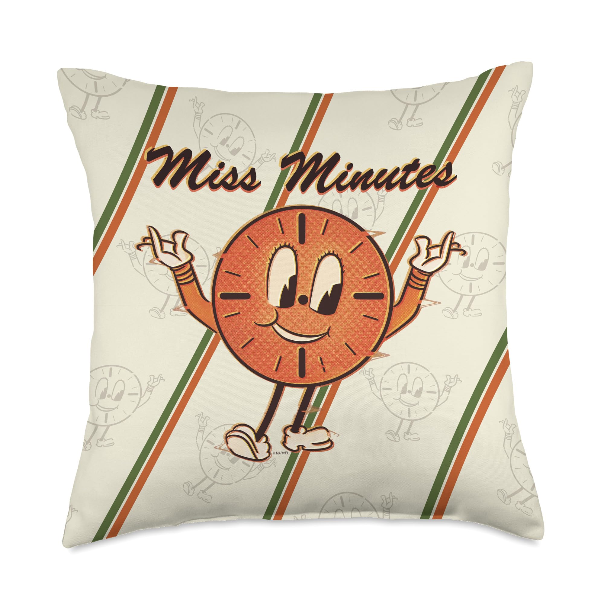 Coussin Miss Minutes Marvel Loki pour sublimer l'ambiance rétro de votre canapé