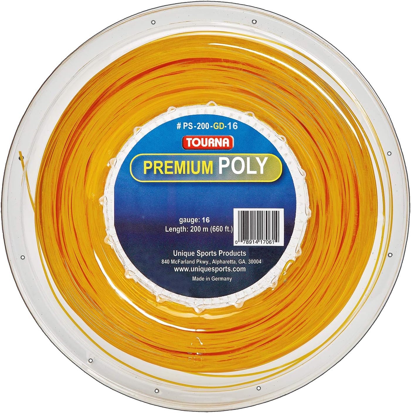 Tourna Premium Poly 16g Reel Gold