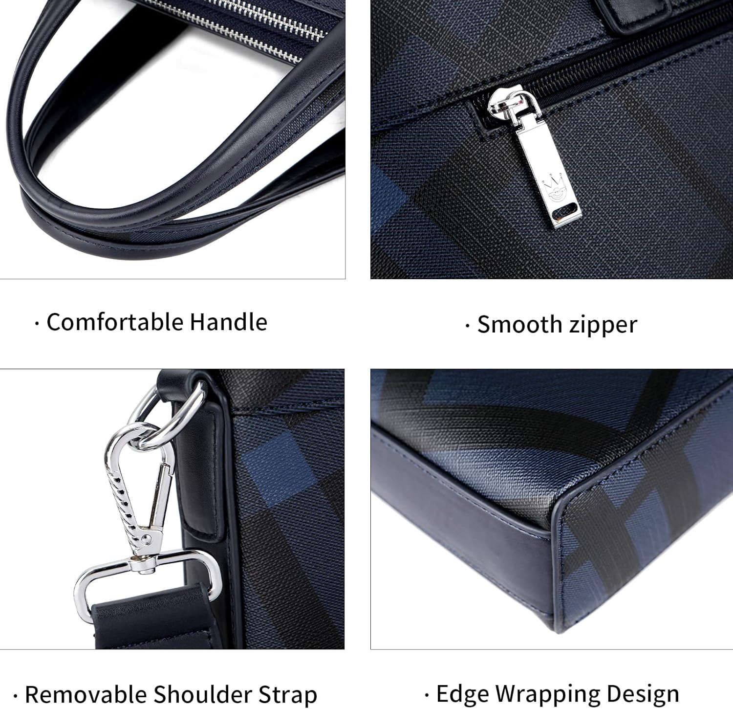 FSD.WG]Business Bag Leather Briefcase Shoulder Laptop Business Bag for Men