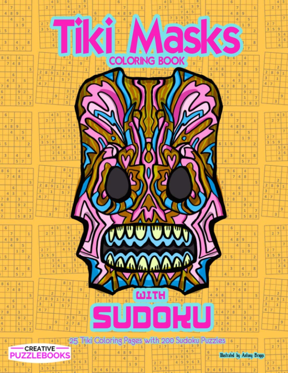 Tiki-Masken & Sudoku: 25 Malvorlagen 200