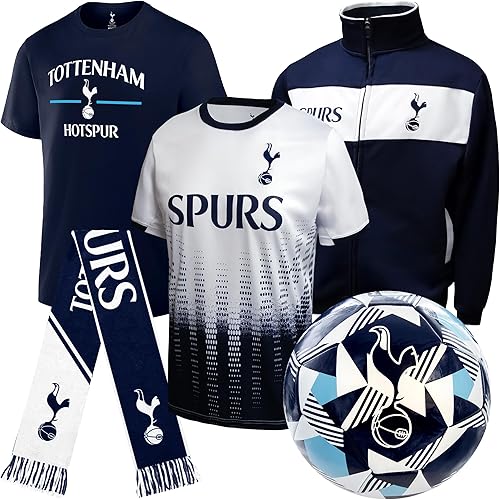 Miniatura 6 de Icon Sports Pro League Paquete de Fan Ultimate – 5 piezas de mercancía de fútbol con licencia oficial - Camiseta, Jersey, Chaqueta, Bufanda, Balón