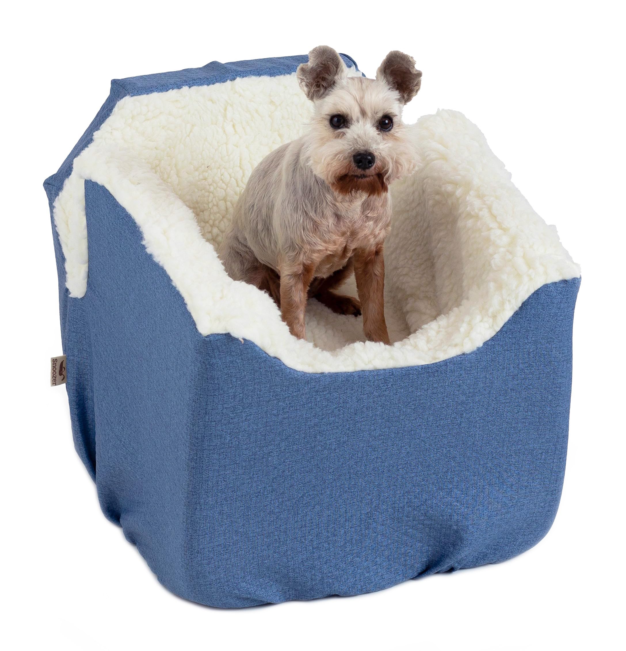 SNOOZER PET Products Lookout 1 Dog CAR SEAT, Denim Diamond, Small