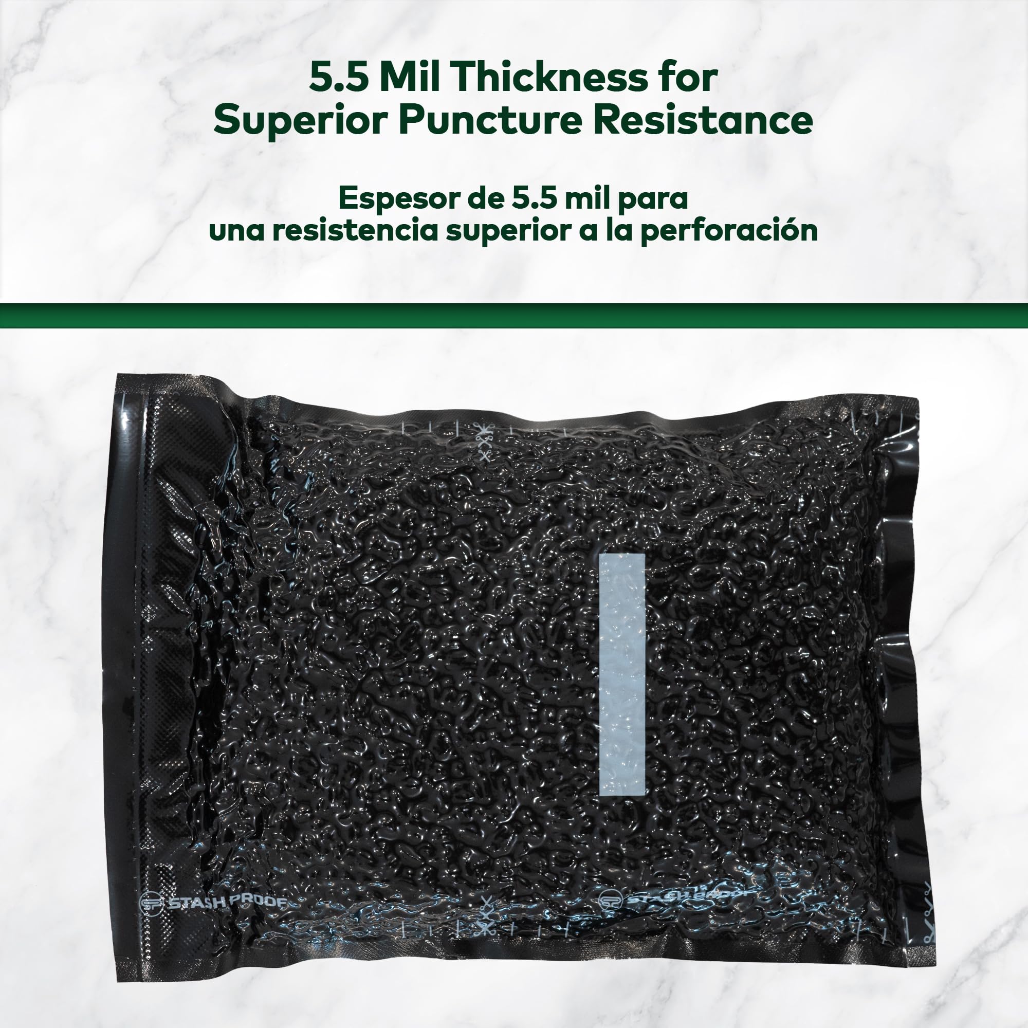Bolsas de sellado al vacío de 11 x 24 pulgadas (50 unidades) 5.5 mil (negro y negro) – Libre de BPA de grado comercial para almacenamiento, Sous Vide, y bolsa selladora de preparación de