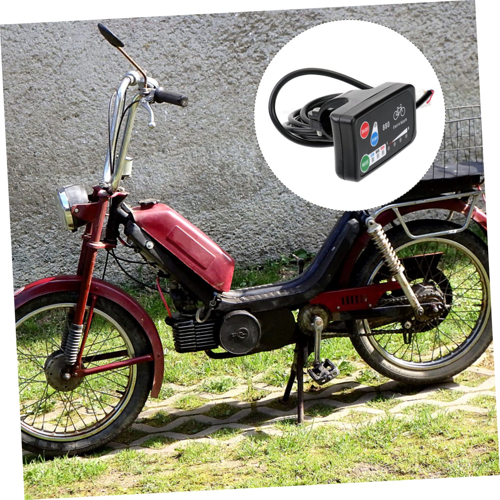YARNOW 2pezzi Bike Display Panel Controller Per Biciclette Elettriche Facile Installare Resistente e Stabile Accessorio Per Mountain Bike