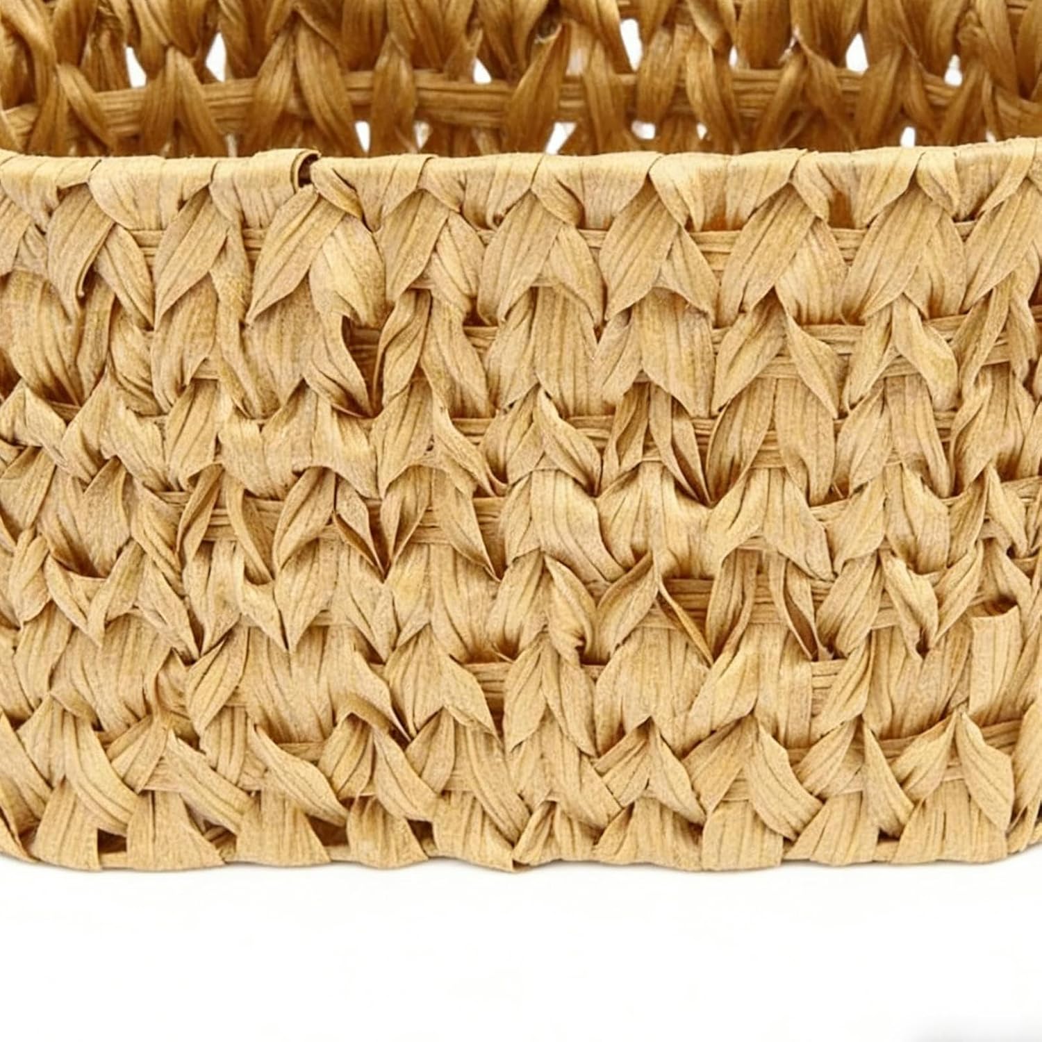 Genérico Toilet Paper Basket, Portable Imitation Rattan Container with Handle – Bathroom Organizer for Rolls of Paper, Towels, Toys, Sunglasses, Brushes