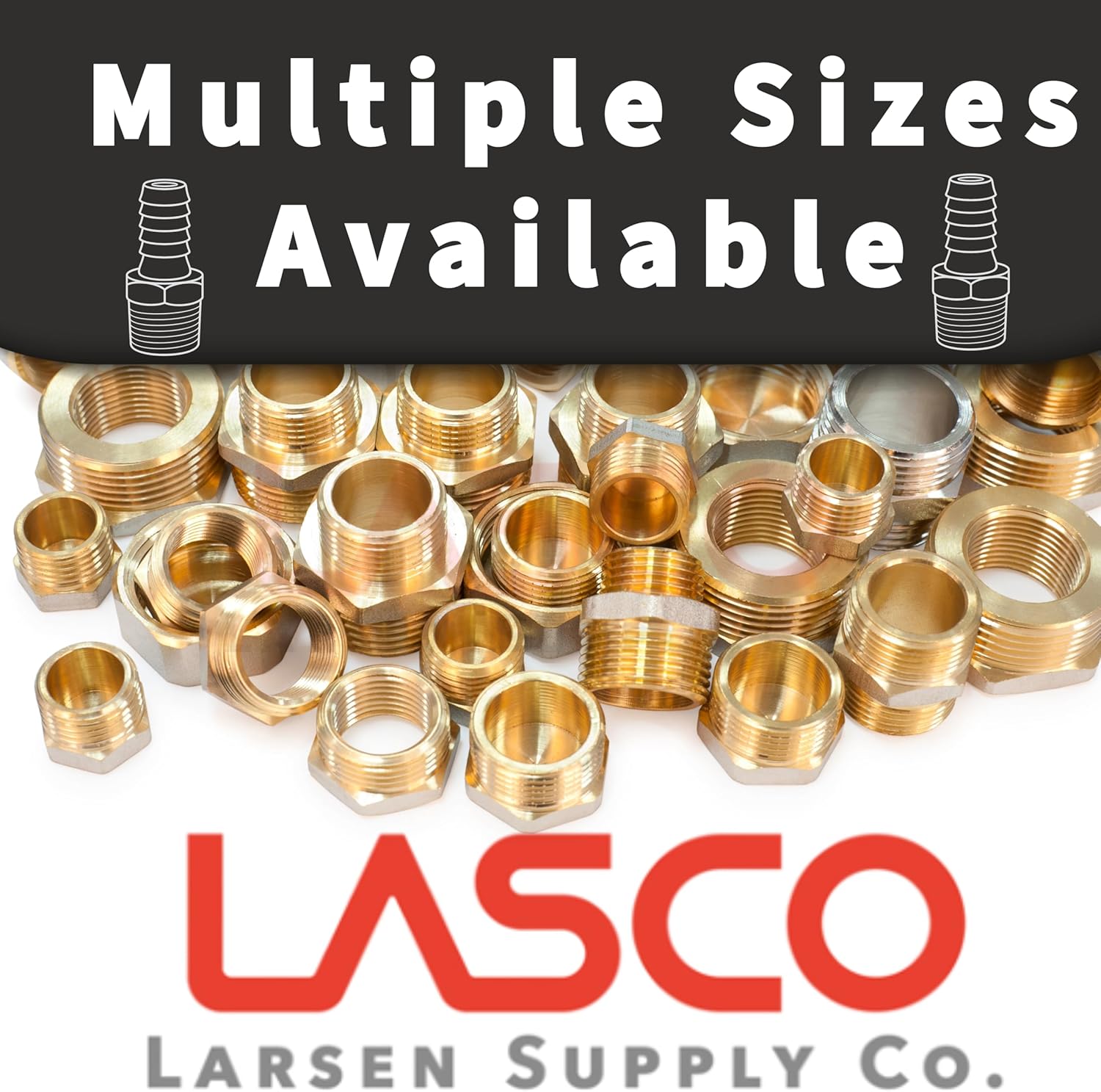 LASCO 17-5847 1/2-Inch Female Flare by 3/8-Inch Male Flare Brass Adapter