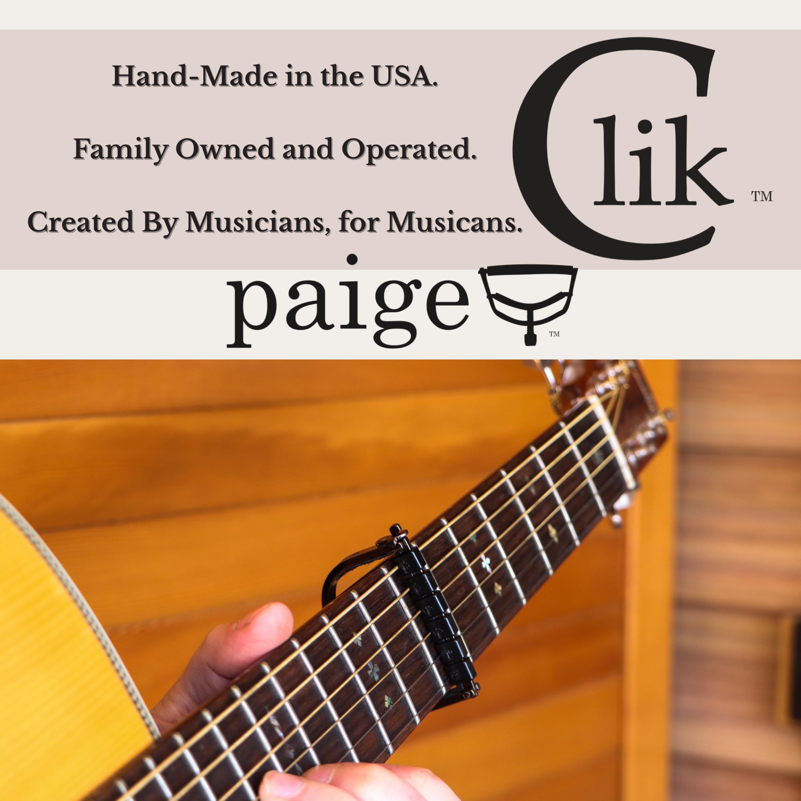 Paige Clik Capo PC-6W-ETI 6-string wide