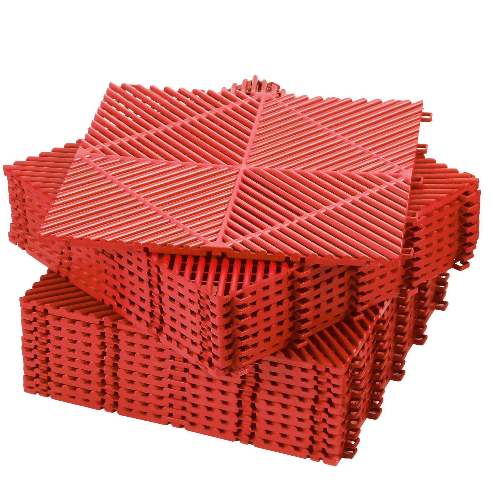 Photo 1 of Barydat Interlocking Garage Floor Tiles - Red