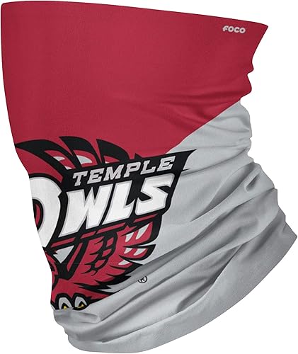 Miniatura 72 de FOCO NCAA unisex-adult Ncaa Team Logo Neck Gaiter Multiuse Logotipo grande.,Mini logotipo impreso.,Vacaciones en bloque ocupado,Hibisco