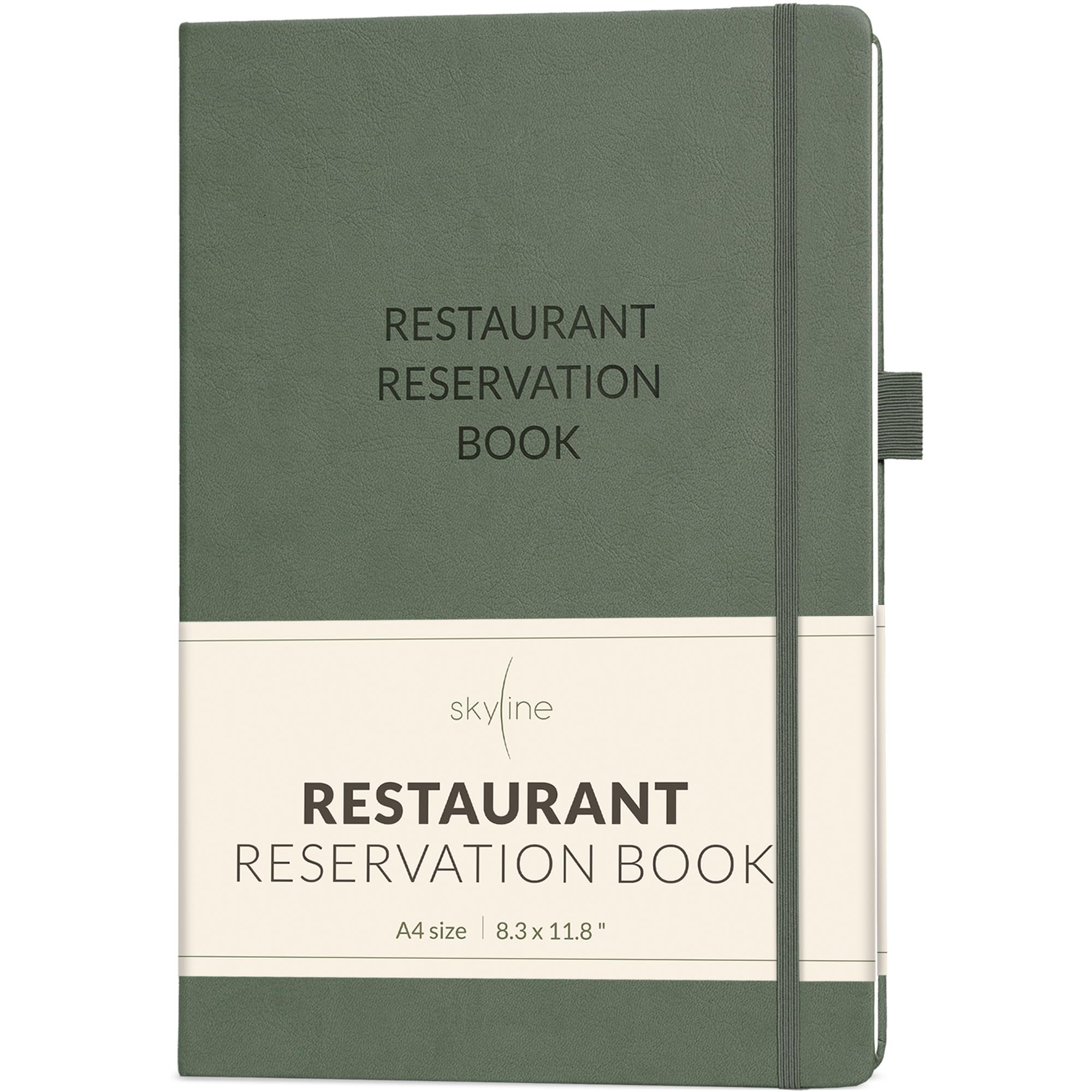Skyline Prenotazione Ristorante Prenotazioni - Prenotazioni tavolo da pranzo non datato - Libro ospiti & Server 2024 - Forniture per ristoranti (cipresso)