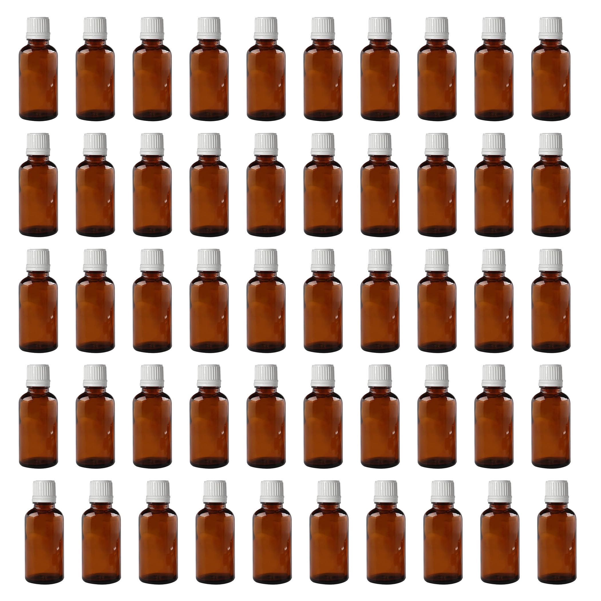 Zoka Amber Round Empty Glass Bottle 30 ml (Pack Of 50) with Euro Dropper and White Cap Refillable, Reusable for Essential Oils, Blends, Diy Perfumes, Homeopathy And Medicine-image-15