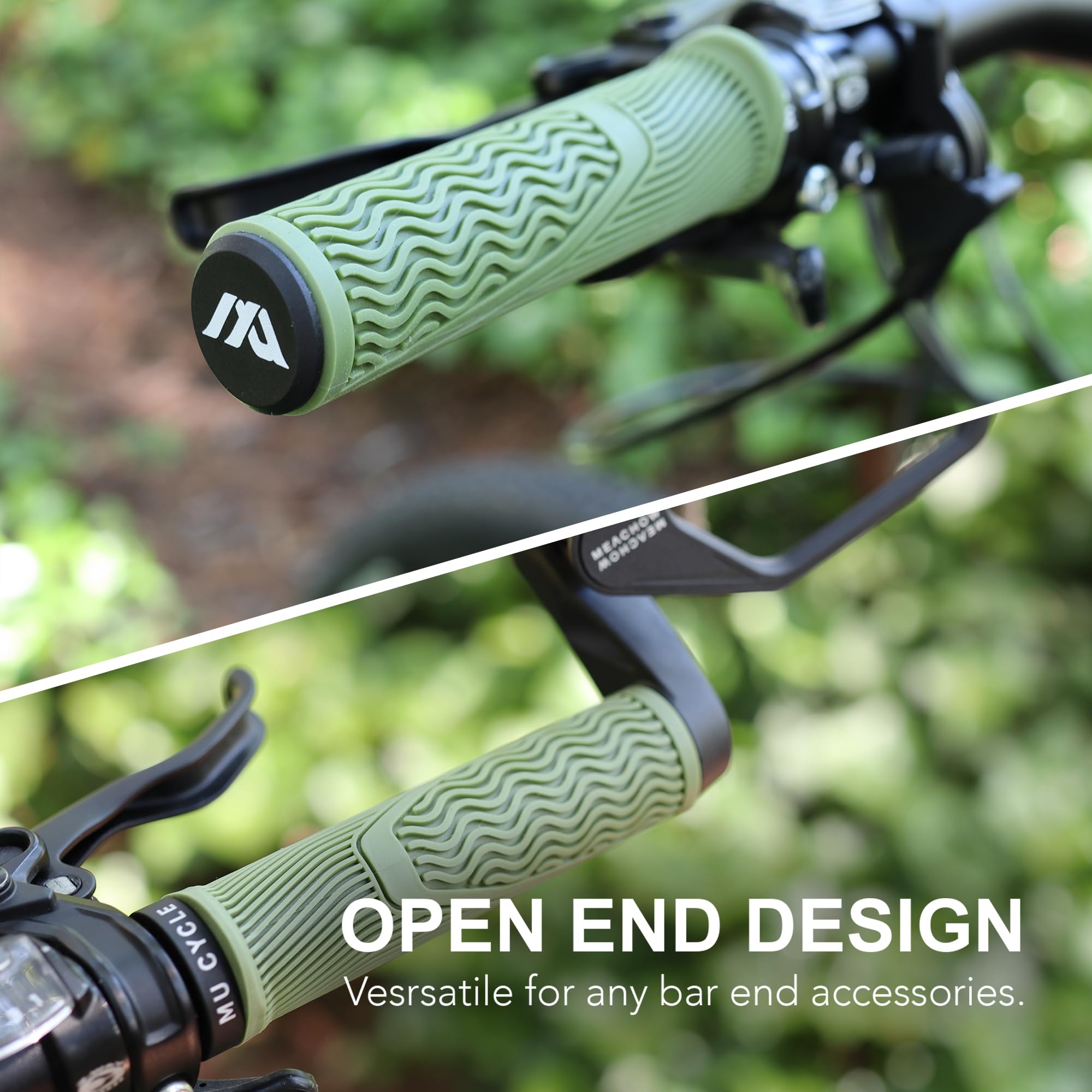 CHOOEE マウンテンバイクハンドルバーグリップ22mm MTBグリップロック