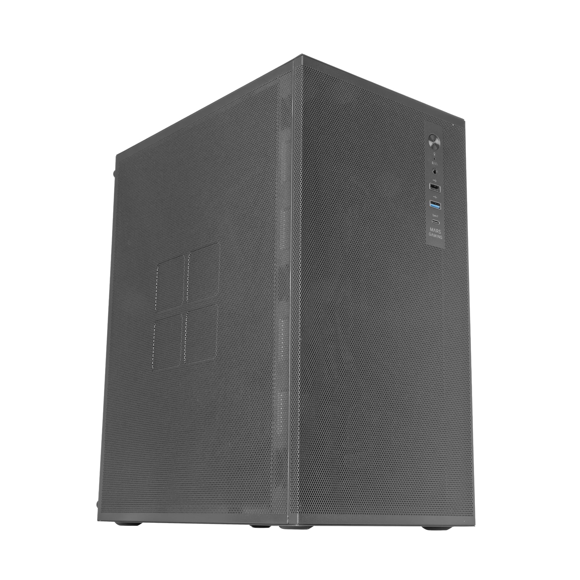 Mars Gaming MC-S1, Caja Gaming MicroATX Compacta, Ventana Lateral Completa, Tira LED ARGB 12 Modos, Ventilador Trasero 80mm FRGB, Soporte Refrigeración Líquida 120mm, Minitorre PC USB 3.0, Negro — view 128