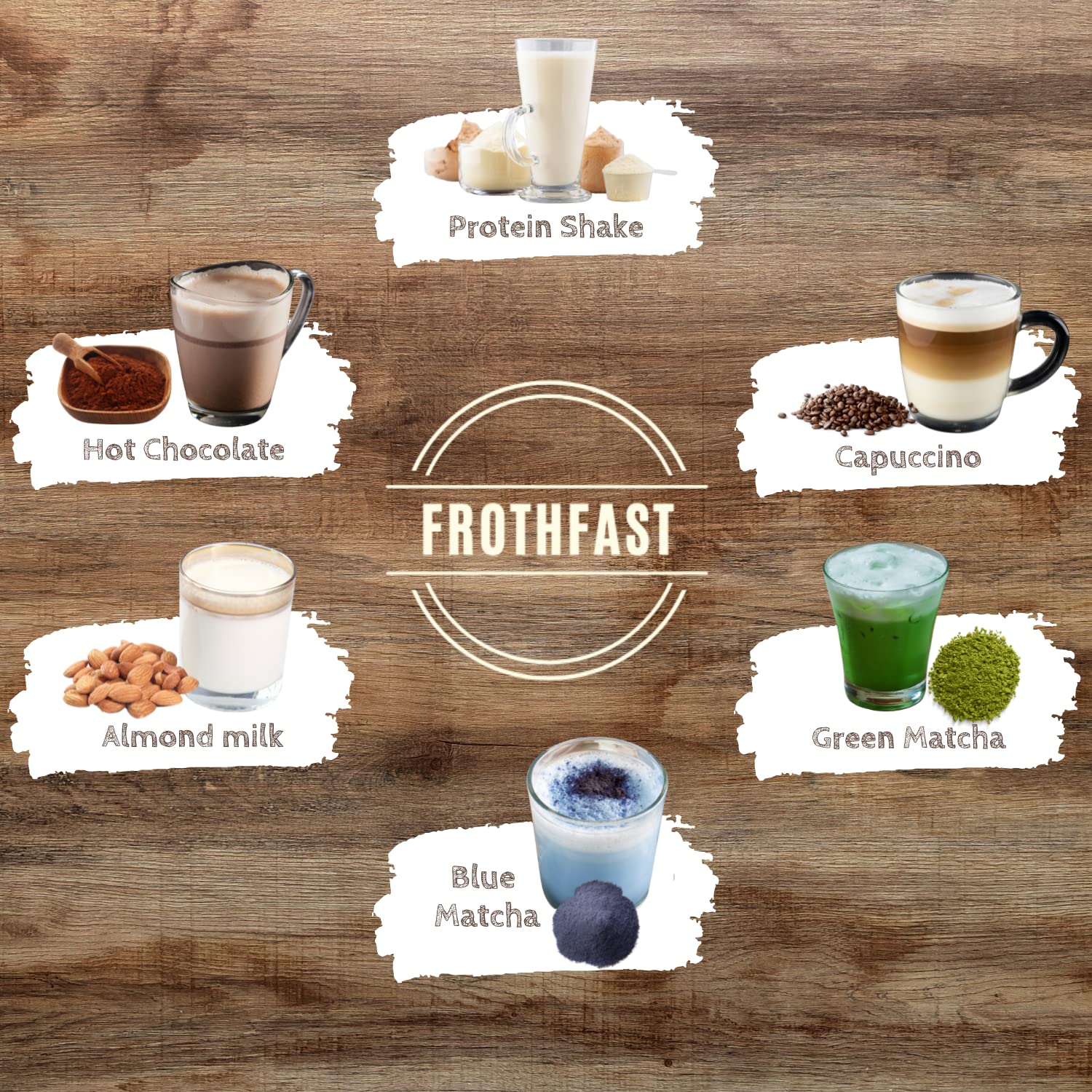 Milchaufschäumer Handmixer - Für Latte, Cappuccino & Matcha Getränke