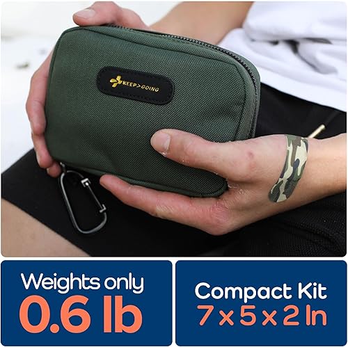 Vista 59 de KEEP>GOING - Kit infantil de primeros auxilios, para viajes, 130 piezas, botiquín para automóvil, hogar, bolso, pañalera, apósitos sin látex