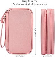 Vista 2 de Bolsa Organizadora Electrónica para Viaje, Estuche Organizador de Cables, Bolsa Organizadora de Accesorios Electrónicos para Power Bank, Cables